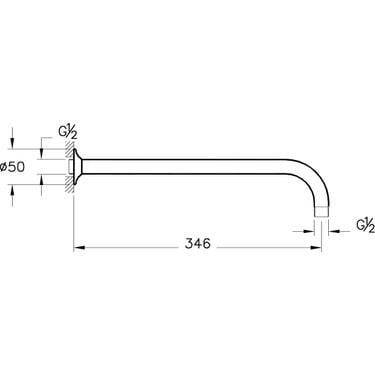 Vitra Dirsek, Origin, Duvardan (Uzun) Soft Bakır, A4565229