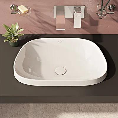 Vitra Frame Tezgah Üstü TV Lavabo, 58 cm, Beyaz, 5653B403-0016  (sadece istanbul teslimat için uygundur )