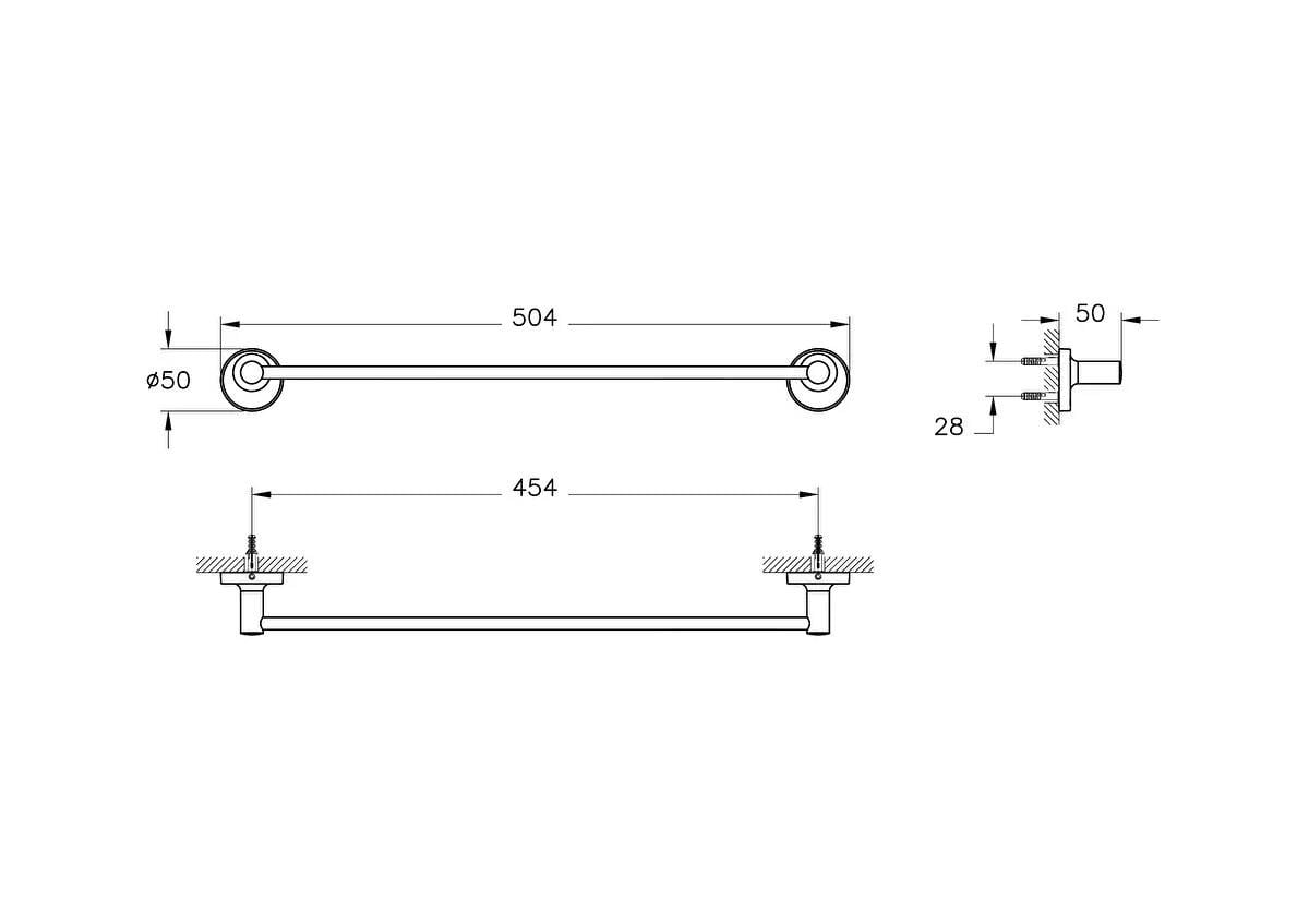 Vitra Havluluk, Base 300, Uzun, A44109