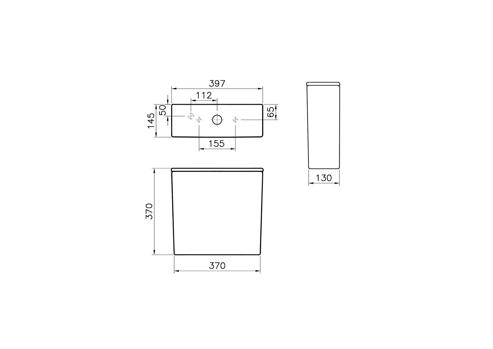 Vitra Integra Square Rezervuar 7100L003-0108