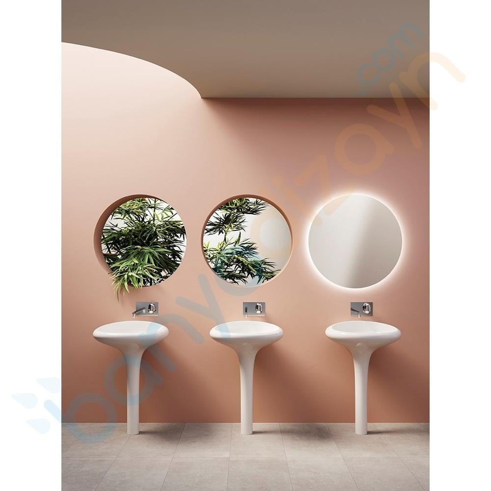 Vitra İstanbul Kolon Ayaklı Lavabo, 60 cm, VitraClean, 4251B403-0016