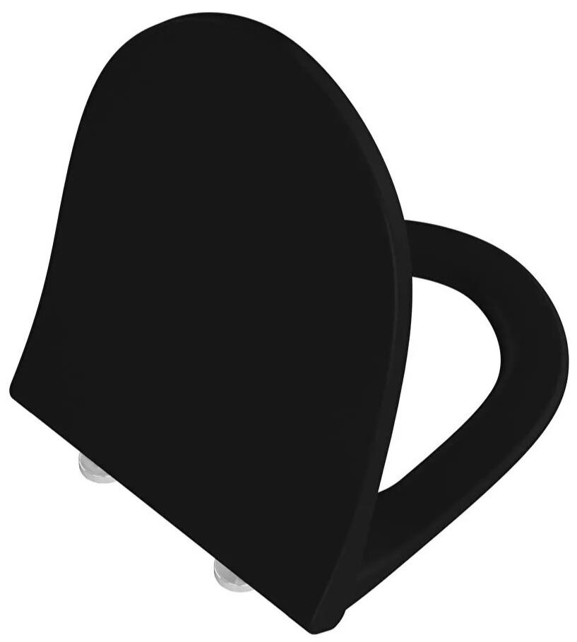Vitra Klozet Kapağı, Sento, Yavaş Kapanır, Kolay Sökülebilir, Mat Siyah, 130-483R009VitrA130-483R009Klozet Kapağı
