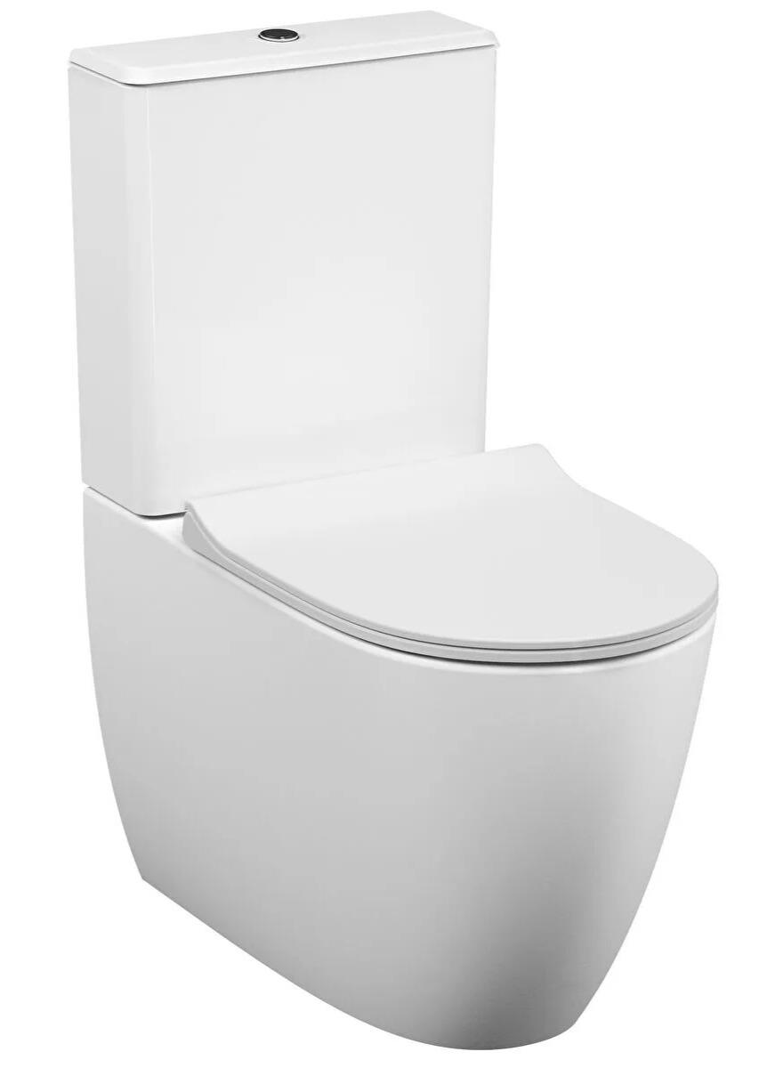 Vitra Klozet, Sento Rim-Ex, Duvara Tam Dayalı, Takım, Beyaz (Taharet Borusuz) 5987B003-0096