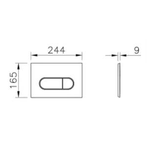 Vitra Kumanda Paneli, Root Round, Fırçalı Altın, 740-2225