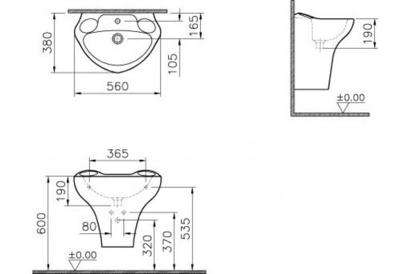 Vitra Lavabo, Arkitekt, Kurbağa, Yeşil, 6037B032-0001  (sadece istanbul teslimat için uygundur )