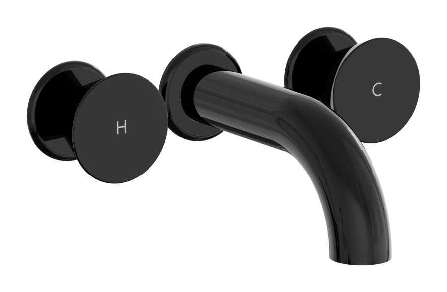 Vitra Lavabo Bataryası, Liquid, Ankastre, Kısa (Sıva Üstü Grubu) Parlak Siyah, A4269039