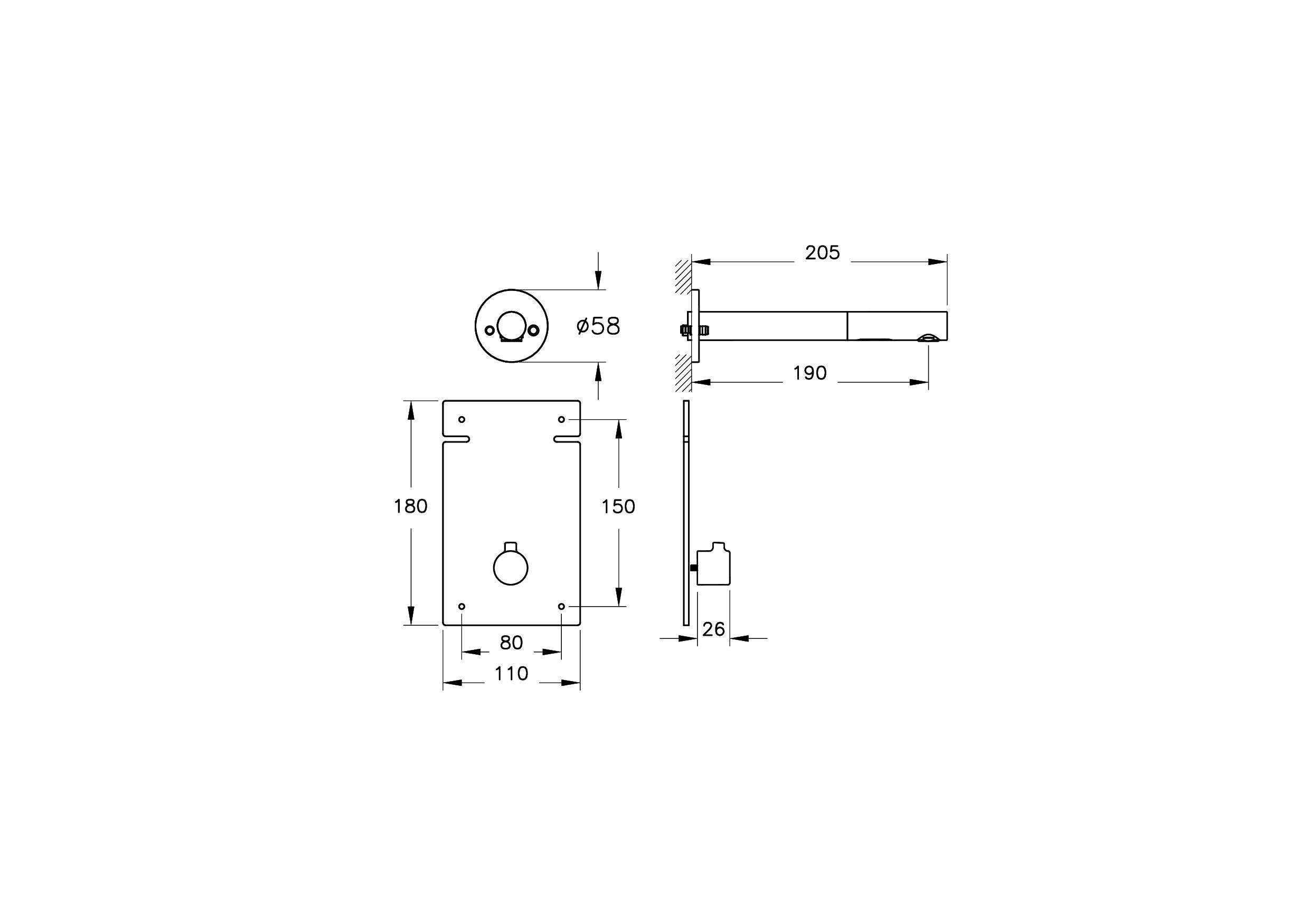 Vitra Lavabo Bataryası, Origin, Duvardan, Ankastre, Fotoselli (Çift Su Girişli - Elektrikli), Uzun, A47111