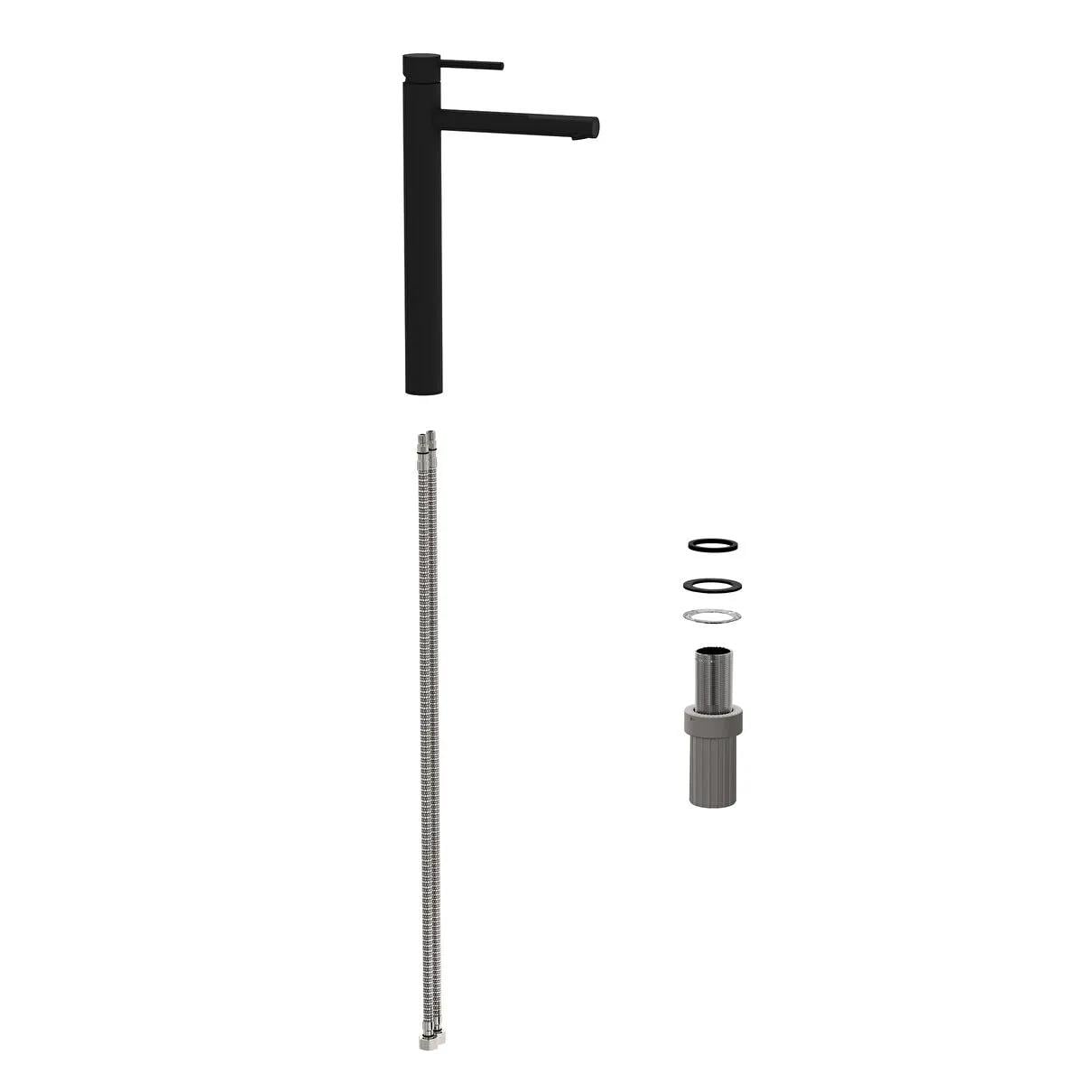 Vitra Lavabo Bataryası, Origin, Tezgah Üstü, Mat Siyah, A4255836WTC