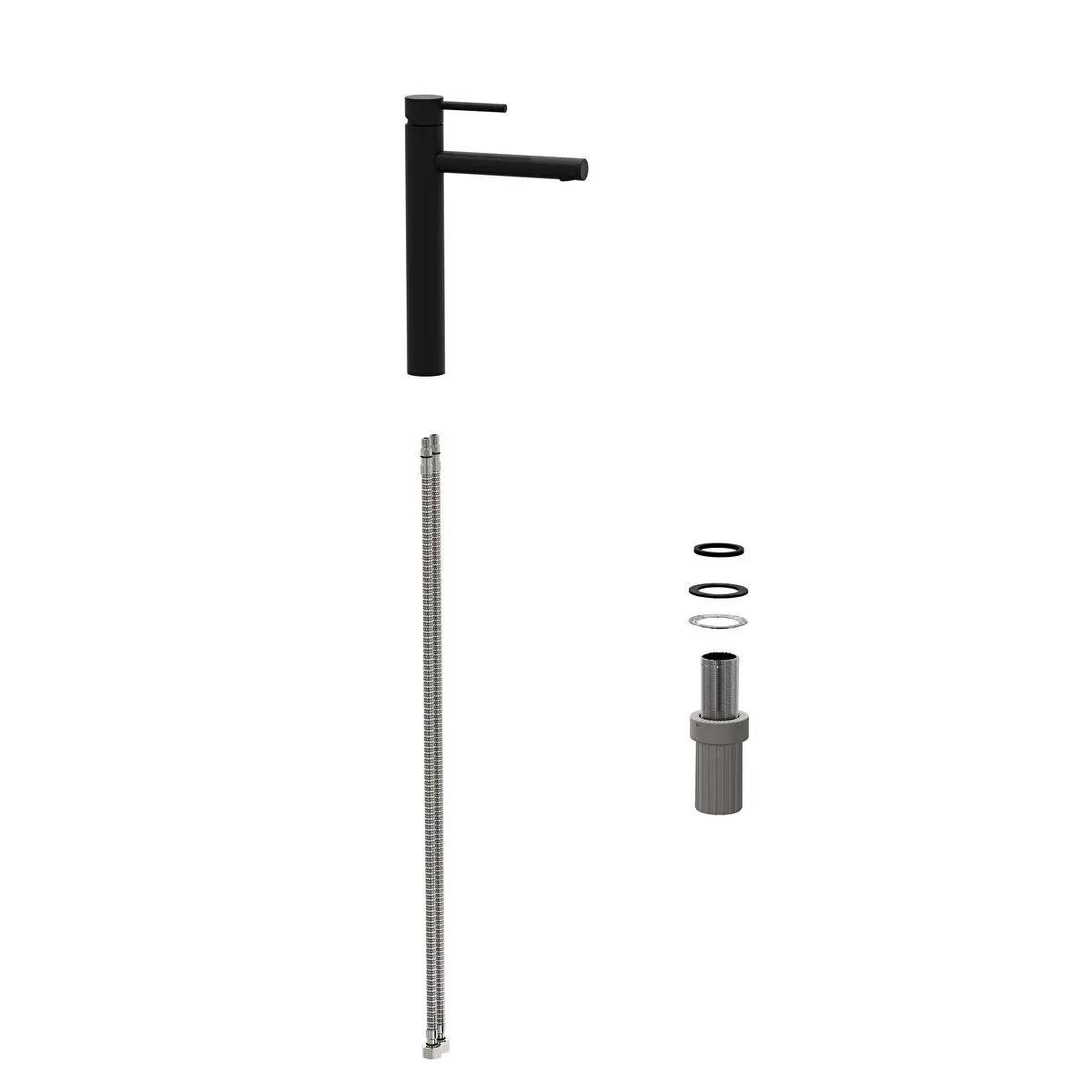 Vitra  Lavabo Bataryası, Origin, Yüksek Tip, Mat Siyah, A4255736WTC