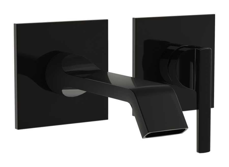 Vitra Lavabo Bataryası, Suit, İki Delikli, Ankastre (Sıva Üstü Grubu) Parlak Siyah, A4278239