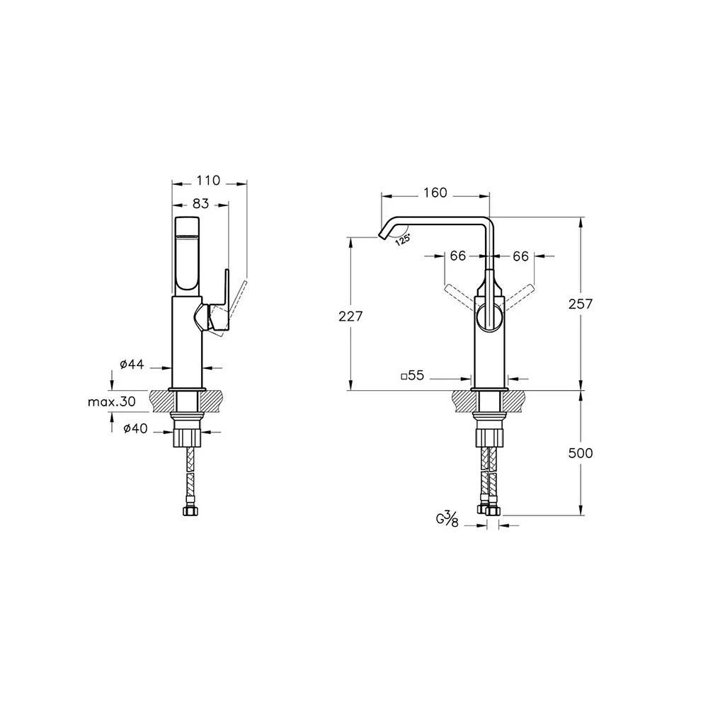 Vitra Lavabo Bataryası, Suit, Yüksek, A42765