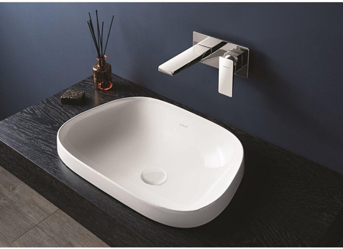 Vitra Lavabo, Frame, Tezgah Üstü, TV, 58 cm, Mat Beyaz, 5653B401-0016