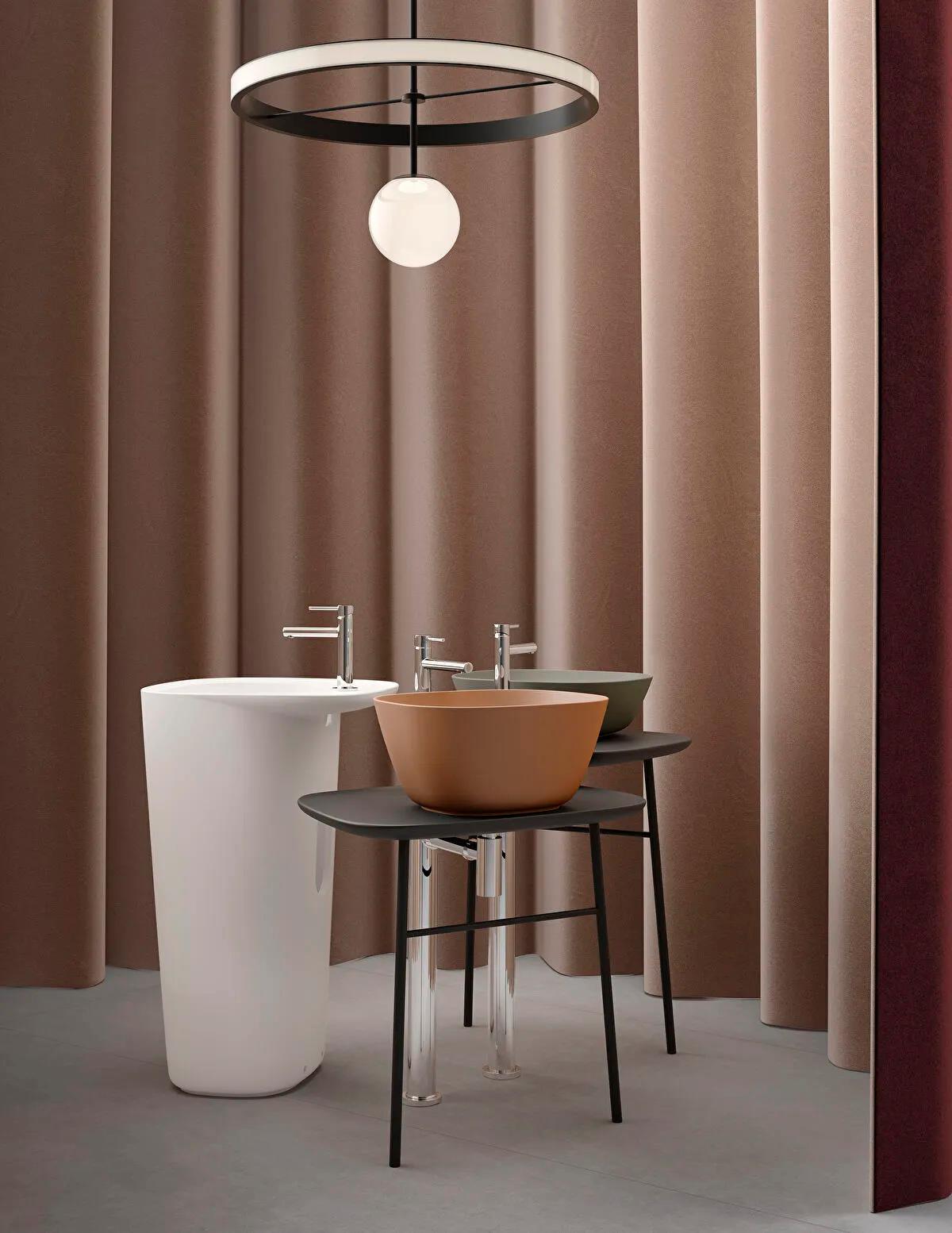 Vitra Lavabo, Plural, Kare, Yüksek, Çanak, 45 cm, Mat Terra Rossa, 7811B477-0016  (sadece istanbul teslimat için uygundur )