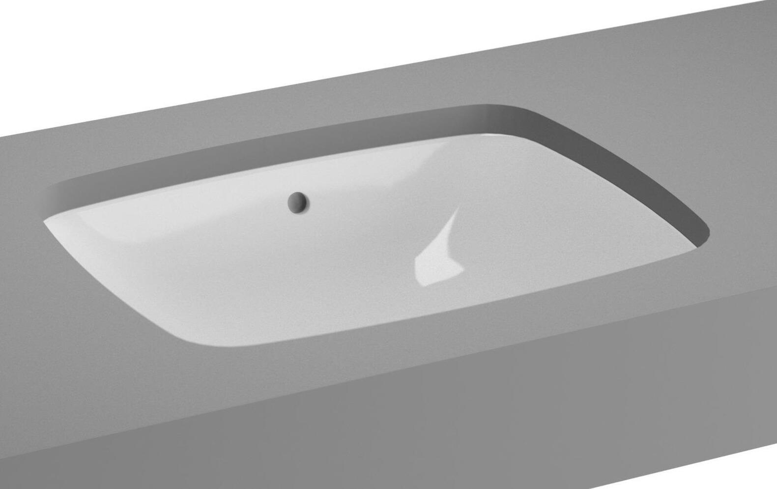 Vitra Metropole Tezgah altı Lavabo, 47 cm, 5667B003-1083