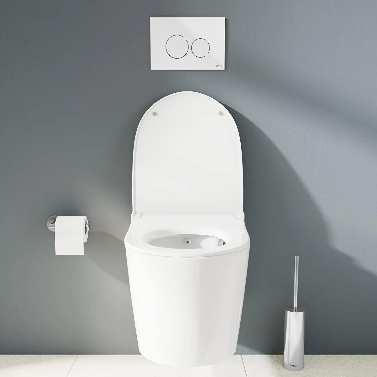 Vitra Nest QuantumFlush Slim Klozet Kapağı, Yavaş Kapanır, 220-003R009
