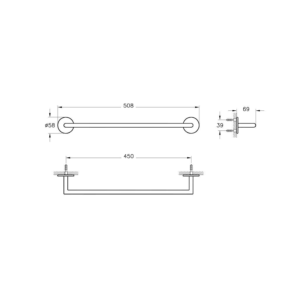 Vitra Origin Havluluk, 45 Cm A44886
