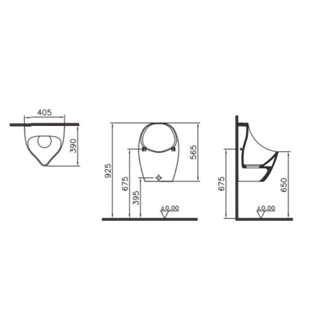 Vitra Pisuvar, Falcon, Susuz, 5419B003-0205 (Sadece İstanbul İçi Teslimat uygundur)
