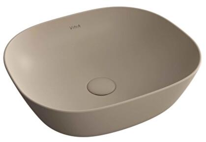 Vitra Plural Kare Alçak Çanak Lavabo, 45 cm, Mat Kil Beji, 7810B474-0016 