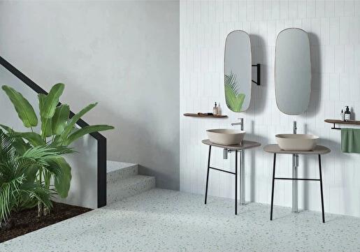 Vitra Plural Kare Alçak Çanak Lavabo, 45 cm, Mat Kil Beji, 7810B474-0016 