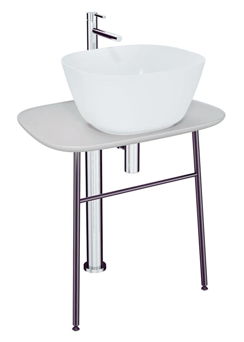 Vitra Plural Serbest Alçak Lavabo Ünitesi, 70 cm, Mat Bej  64052 