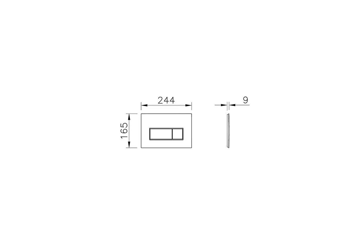 Vitra Root Square Kumanda Paneli, Soft Bakır, 740-2340