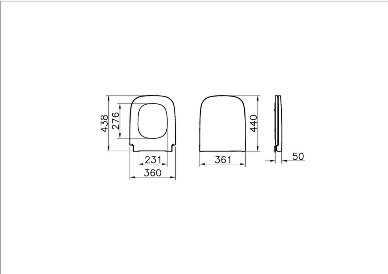 Vitra S20 Klozet Kapağı, 177-003-001