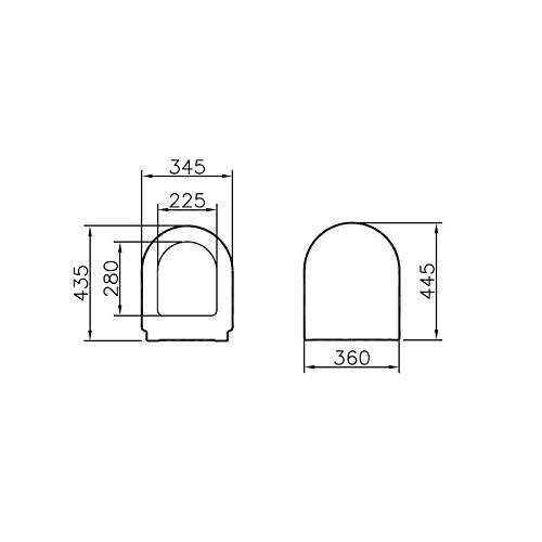 Vitra, S50 Soft Klozet Kapağı-DP-Beyaz, 72-003-009
