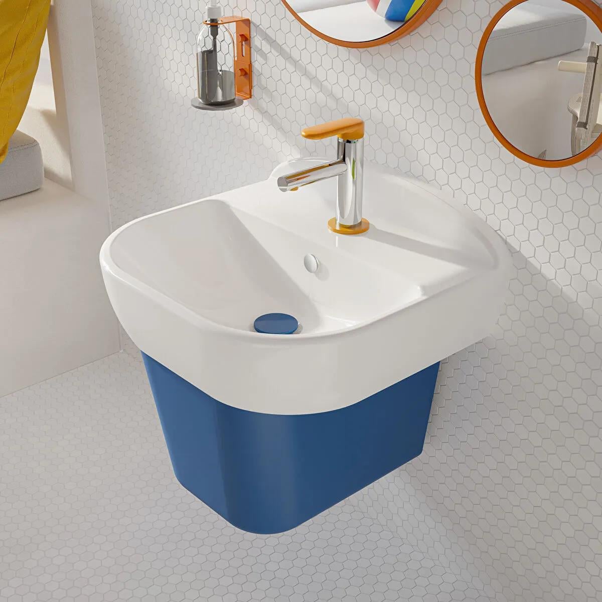 Vitra Sento Çocuk Lavabosu İçin Yarım Ayak, Mavi, 7354B021-0156