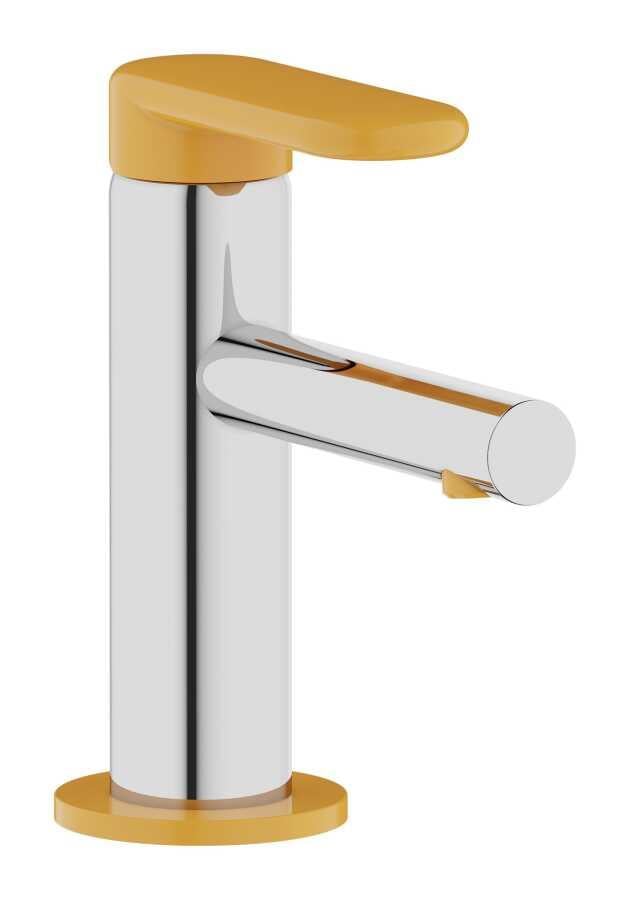 Vitra Sento Çocuklar İçin Lavabo Bataryası, Krom-Sarı A42666