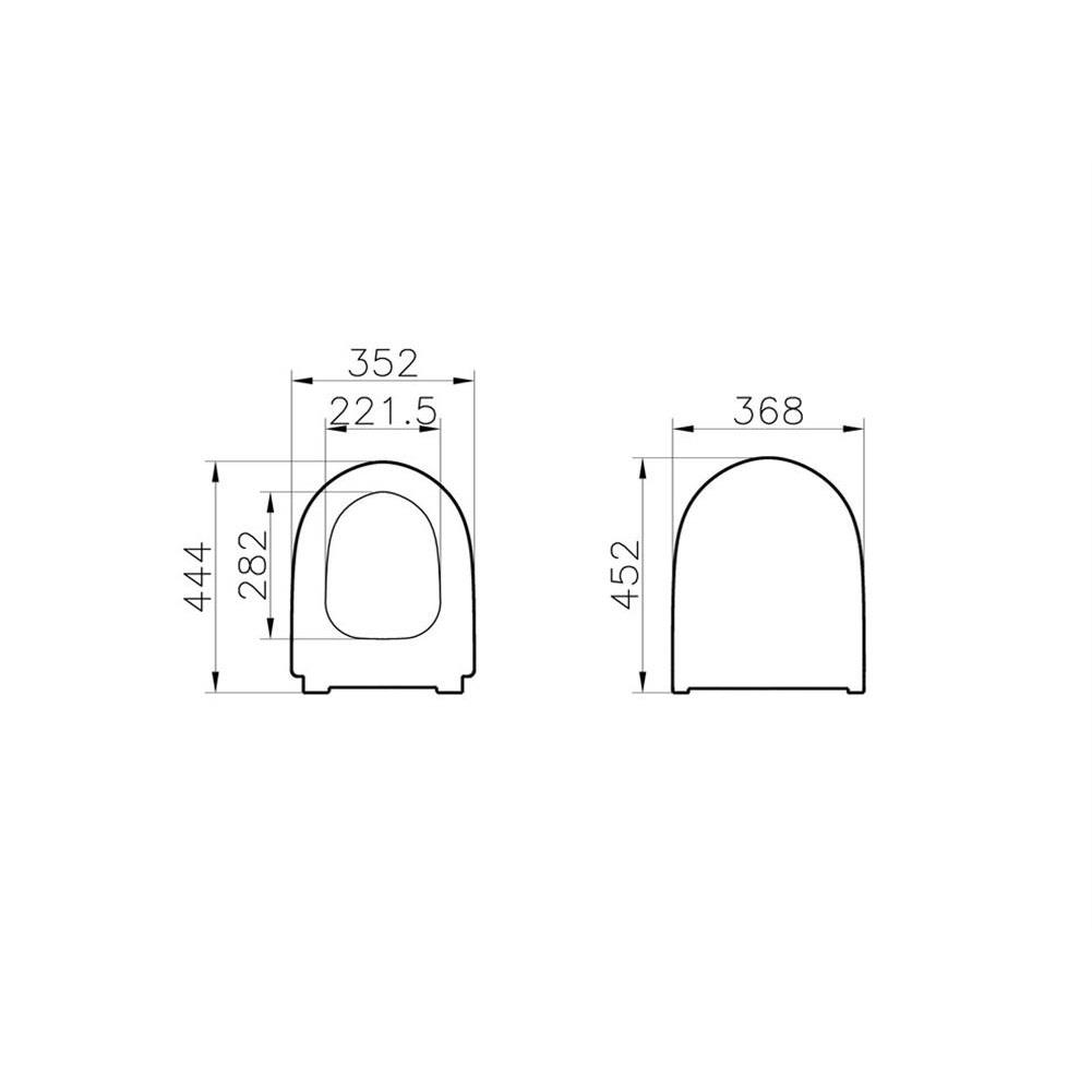 Vitra Sento Yavaş Kapanır Klozet Kapağı, 130-003-009