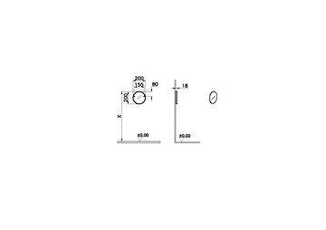Vitra Sento Yuvarlak Çocuk Aynası, 20 Cm, Turuncu 65865