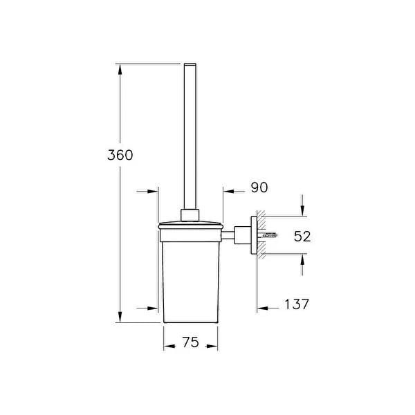 Vitra Tuvalet Fırçalığı, Base 500, Duvardan, A44097