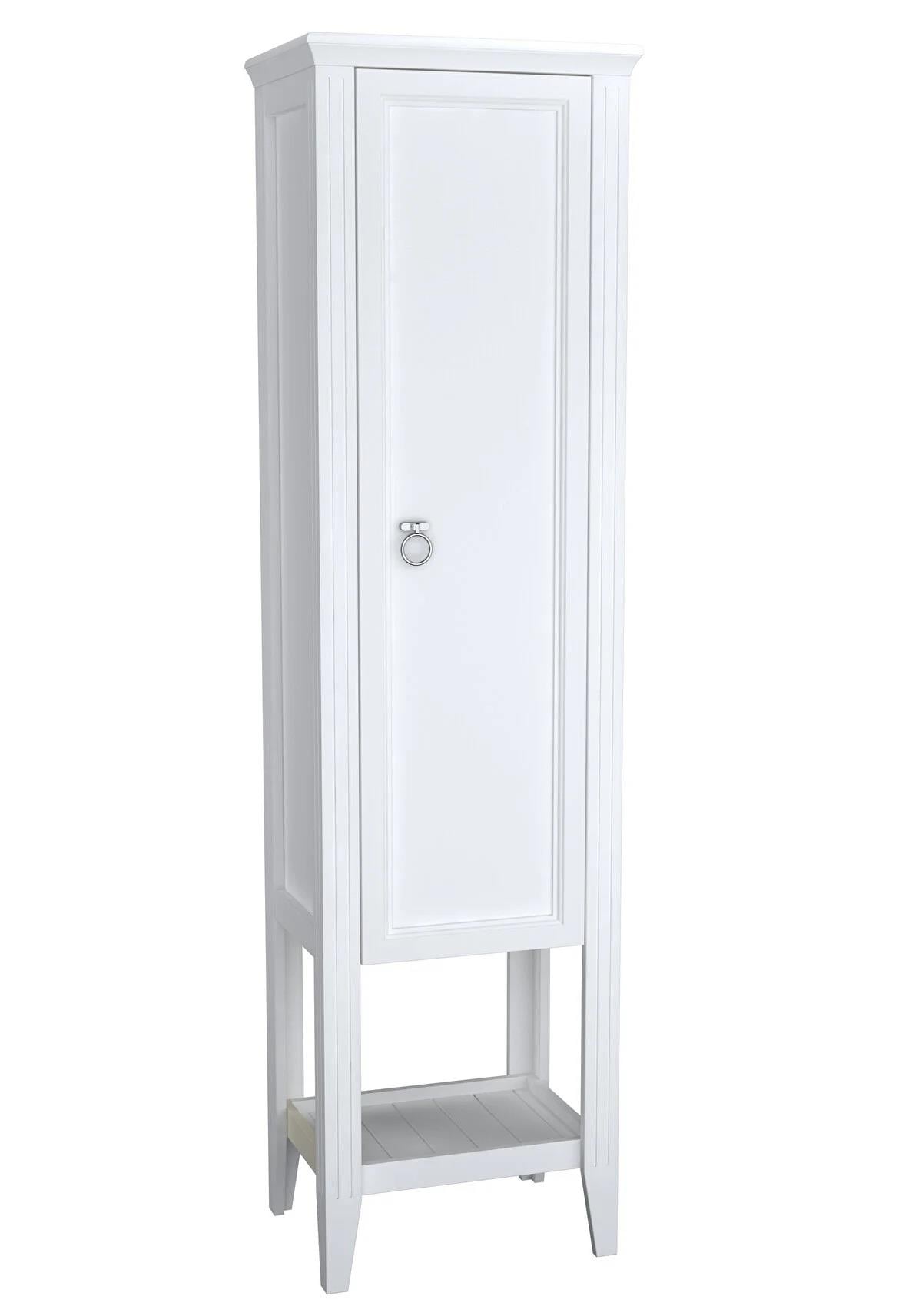 Vitra Valarte Boy Dolabı Krom Kulplu, 55 cm, Mat Beyaz (Sağ) 62243