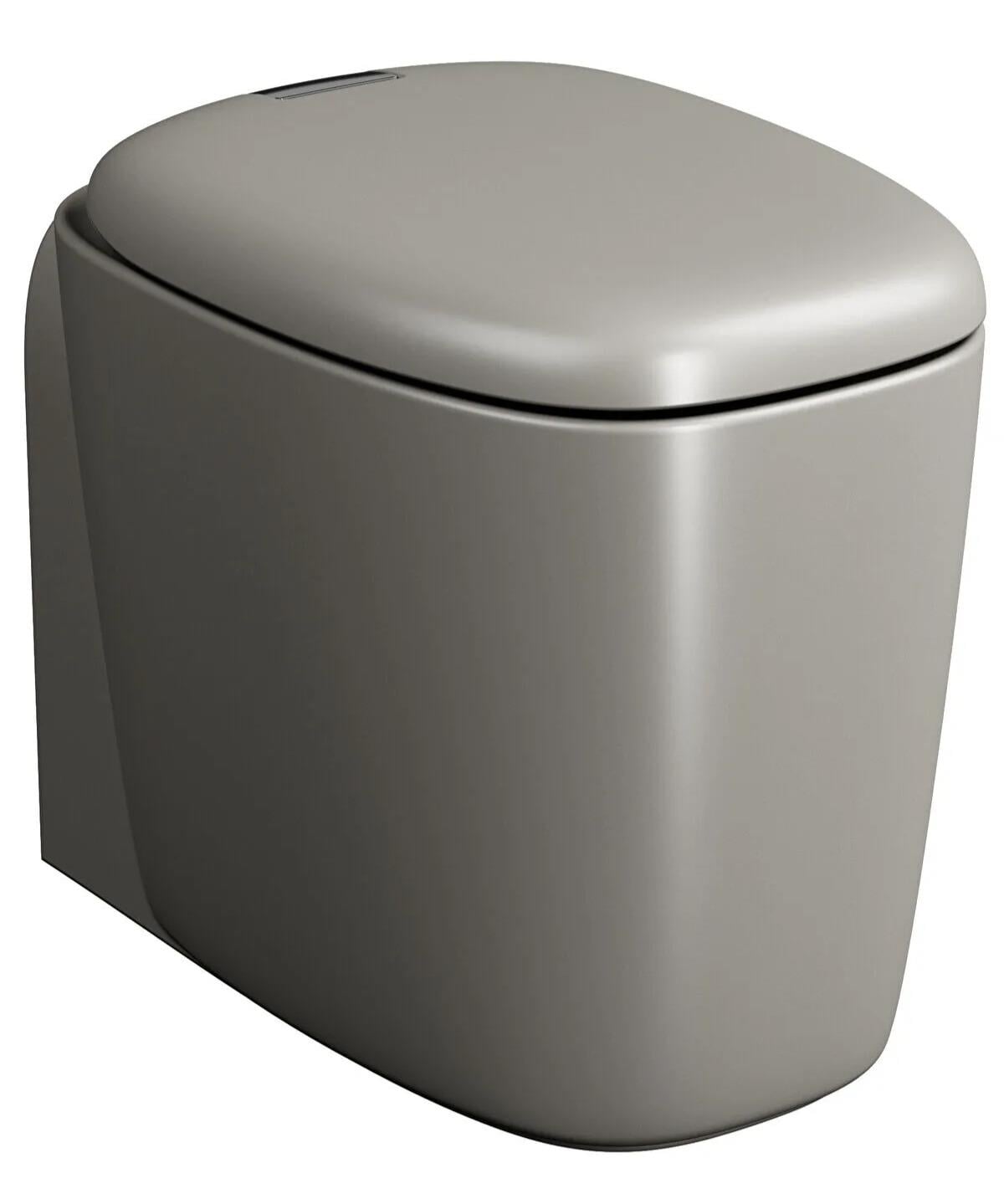 VitrA Yerden Tek klozet Plural Rim-Ex Duvara Tam Dayalı, 55 cm, Mat Bej, 7815B420-0090