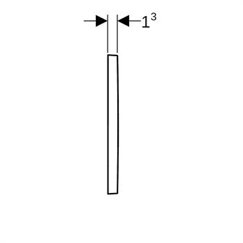  Geberit Sigma 01 Kumanda Paneli Çift Basmalı Siyah, 980.166.DW.1