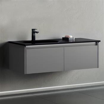 Orka Lisbon 110 cm Gri Banyo Dolabı Alt Modül ve Lavabo