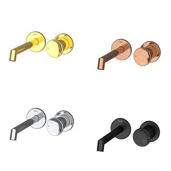 Teska Lavabo Bataryası, Arte, Ankastre, Krom, E5506