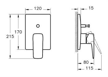Artema Banyo Bataryası,Root Square, Ankastre, Altın (Sıva Üstü Grubu) A4275223