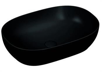 Vitra Outline Oval Çanak Lavabo, 60 cm, Mat Siyah, 5995B483-0016