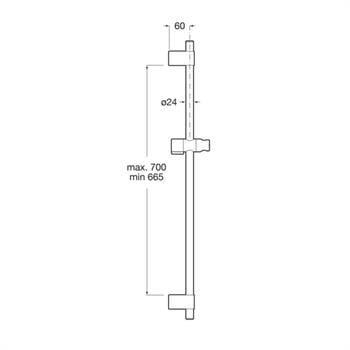 Roca Sürgü Takımı, Sensum, Krom, 800mm, Mafsallı, A5B0405C00