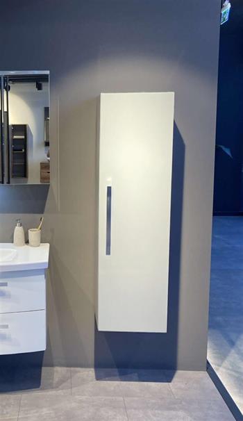 Orka Urla 40 cm Parlak Beyaz Banyo Boy Çamaşır Dolabı