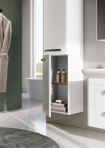 Orka Rose 40 cm Beyaz Banyo Boy Çamaşır Dolabı