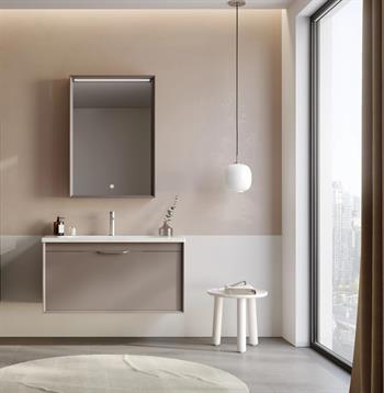 Orka Clay 100 cm Toprak Banyo Dolabı Takımı