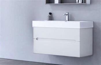Orka Malta 100 cm Beyaz Banyo Dolabı Alt Modül ve Lavabo