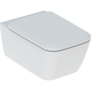 Geberit iCon Square Rimfree Asma Klozet,Kapak Rezervuar Stop Valf Kumanda Paneli Dahil