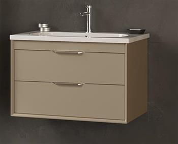 Orka Clay 100 cm Sahra Banyo Dolabı Alt Modül ve Lavabo