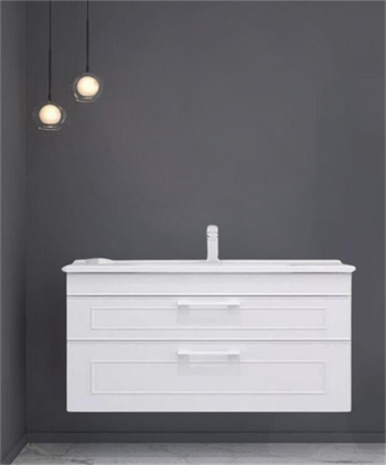 Orka Limpo 100 cm Beyaz Banyo Dolabı Alt Modül ve Lavabo