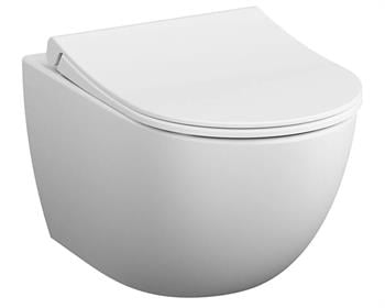 Vitra Sento Slim Klozet Kapağı, Yavaş Kapanır, Mat Beyaz, 120-401-009
