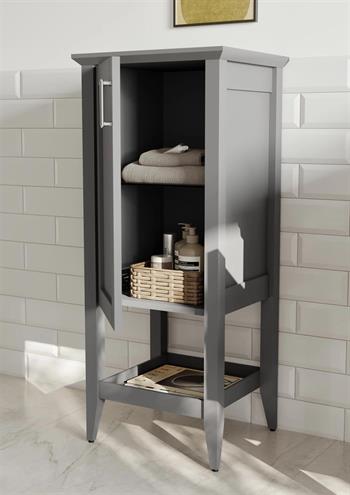 Orka Bastle 47 cm Gri Banyo Boy Çamaşır Dolabı