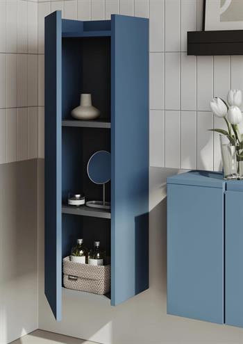 Orka Ferla 30 cm Mavi Banyo Boy Çamaşır Dolabı